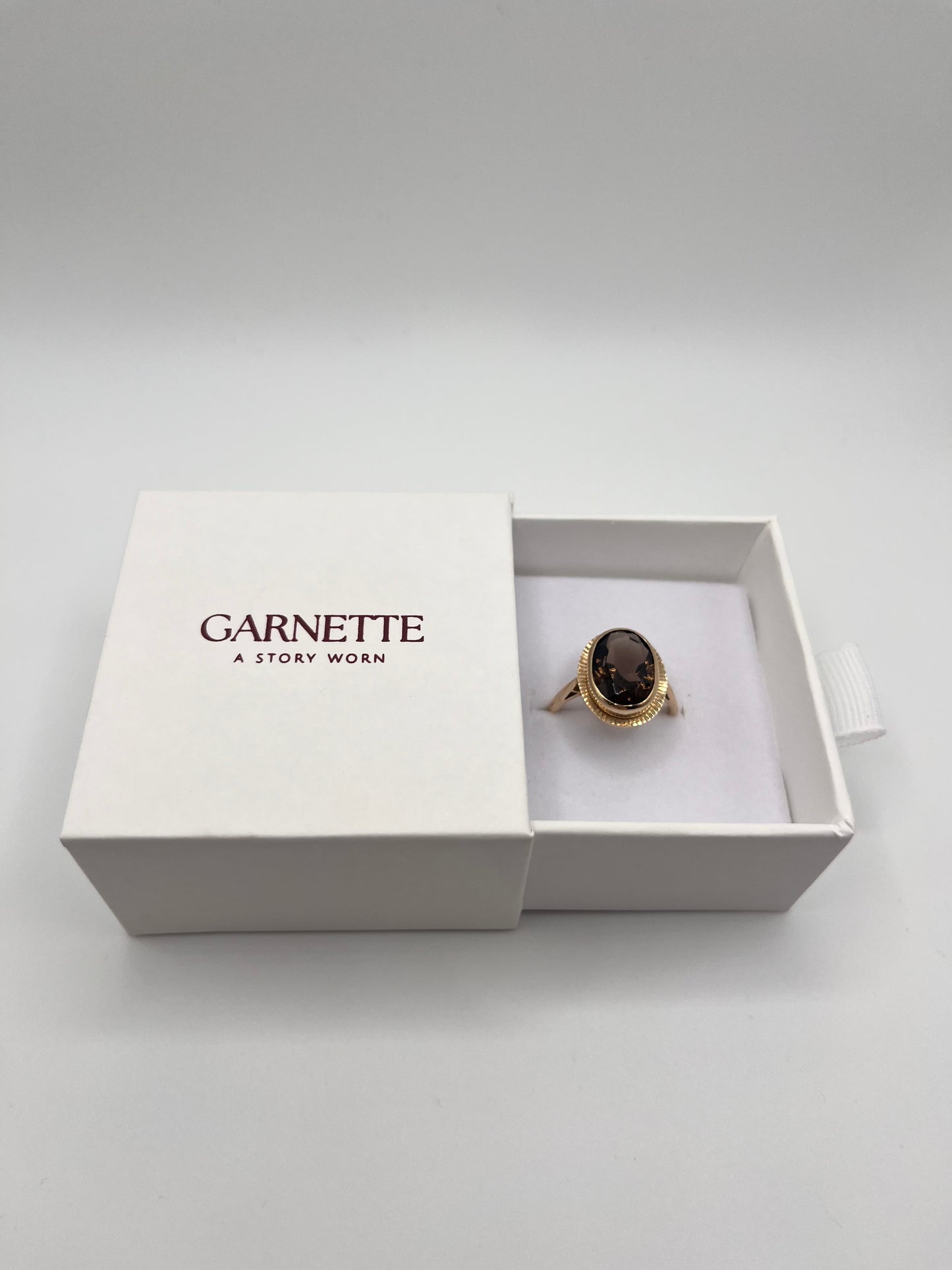 9ct Gold Smokey Quartz Dress Ring