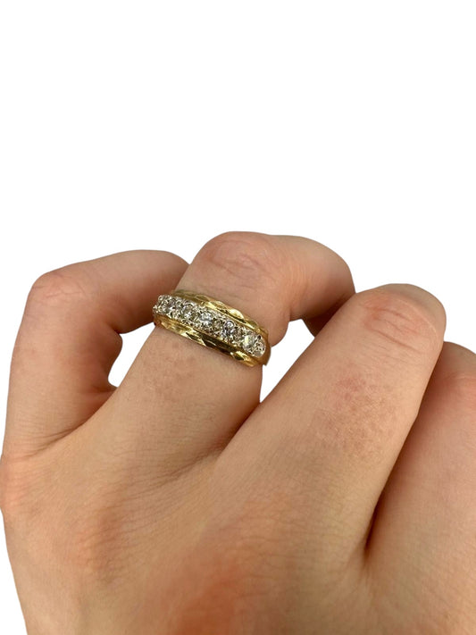 9ct Gold CZ Ring